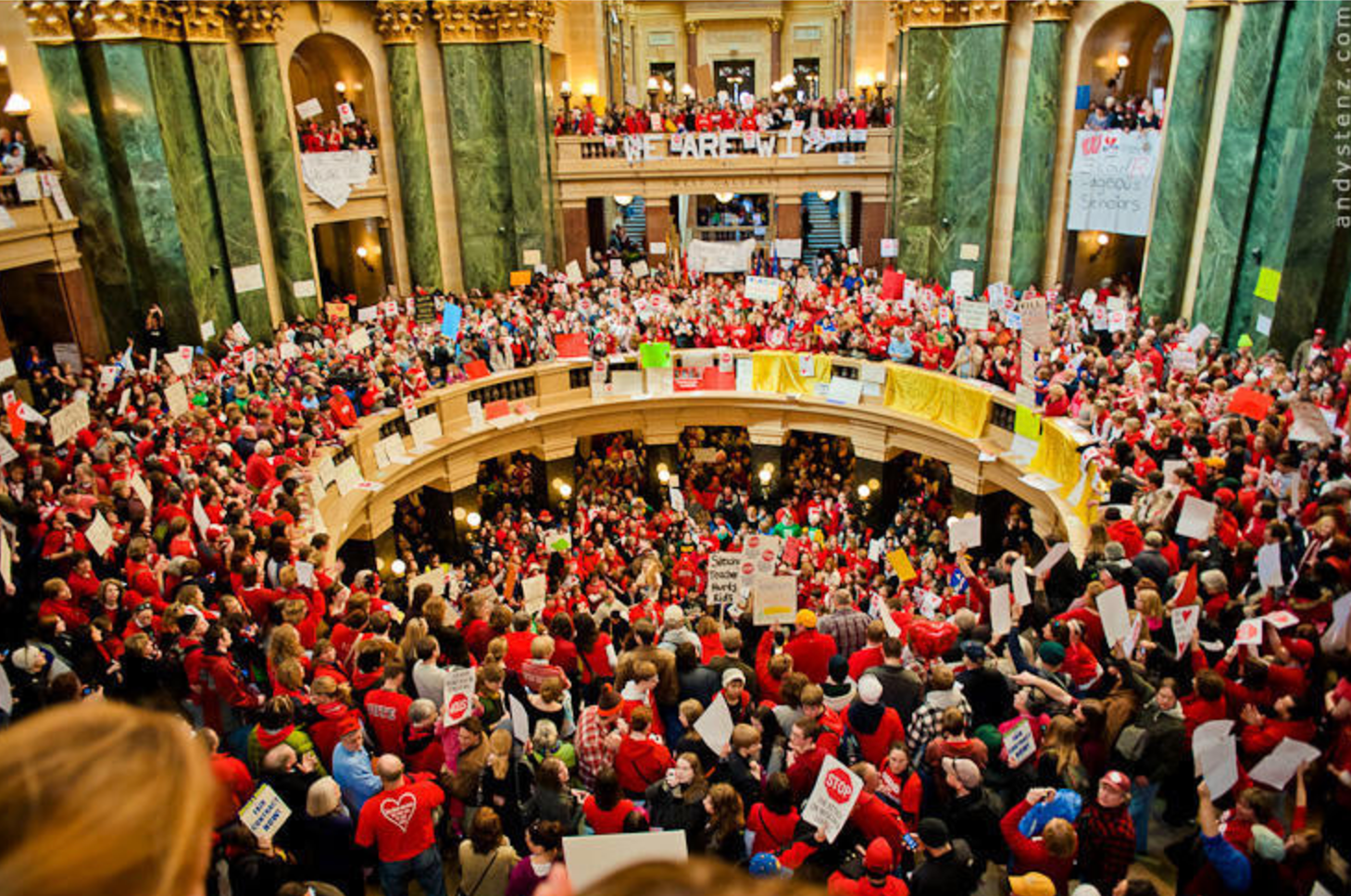 Wisconsin Collective Bargaining Reinstated for Public Employees - Postal Service Challenges NLRB Precedent - Gaza Kitchen Founder Assassinated