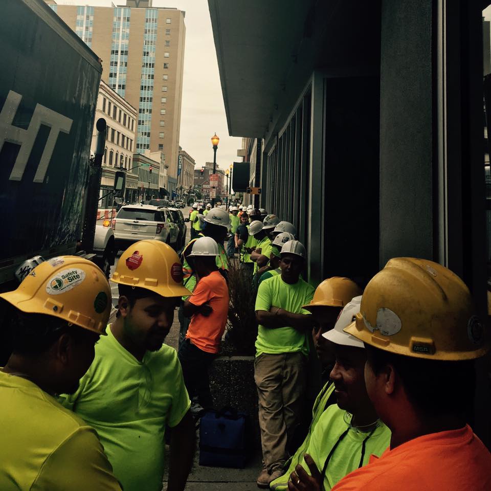 Latino Construction Workers Strike in Louisville - Perriello Snags IBEW Endorsement in Va. - Hogan Vetoes Md. Paid Sick Leave - Ky. Unions Fight Right