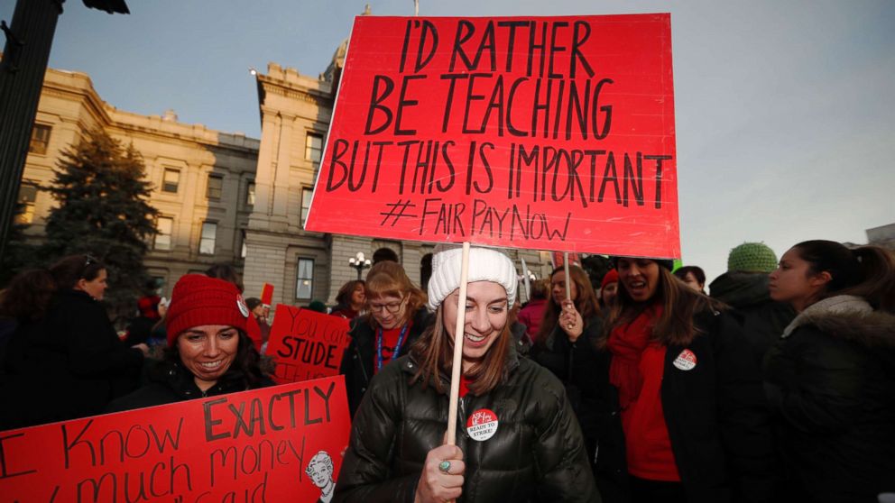 3,000 Teachers in Denver Go on Strike