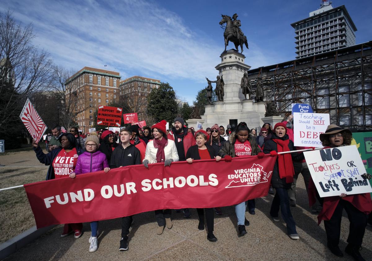 10,000 March during Historic Virginia Teachers' Walkout