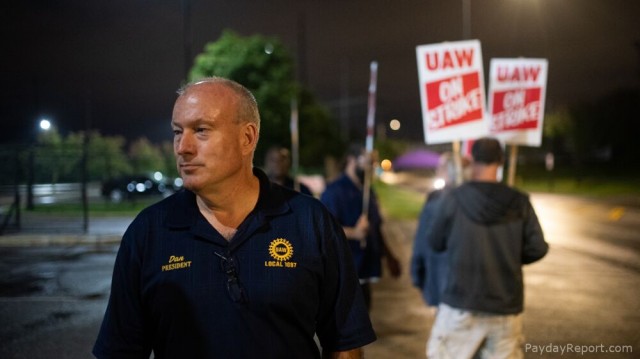 The Electric Scene at General Motors as Workers Walkout in Rochester