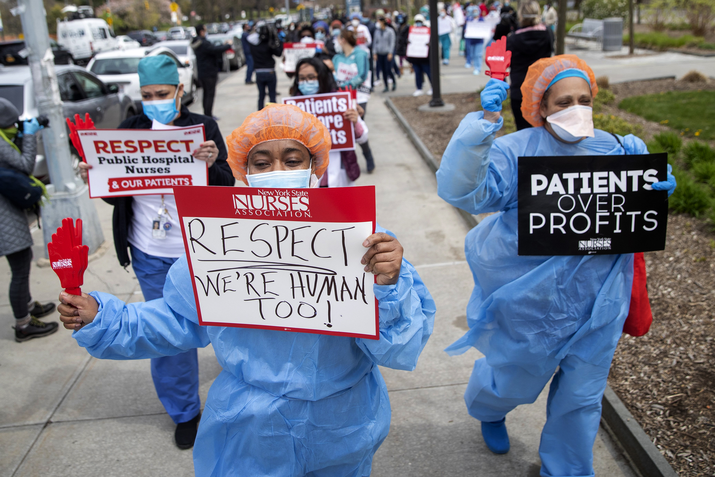 Nurse Strike Wave Grows - Latina Nurses Face Retaliation for Reporting Racism - Houston Nurses Strike