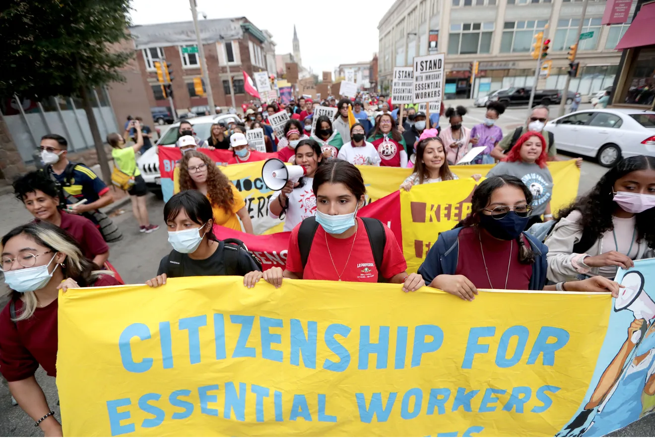 Hundreds of Latinx Workers Strike in Milwaukee - Biden Orders Halt to Worksite ICE Raids -150 Group Home Workers Go on Strike in Connecticut