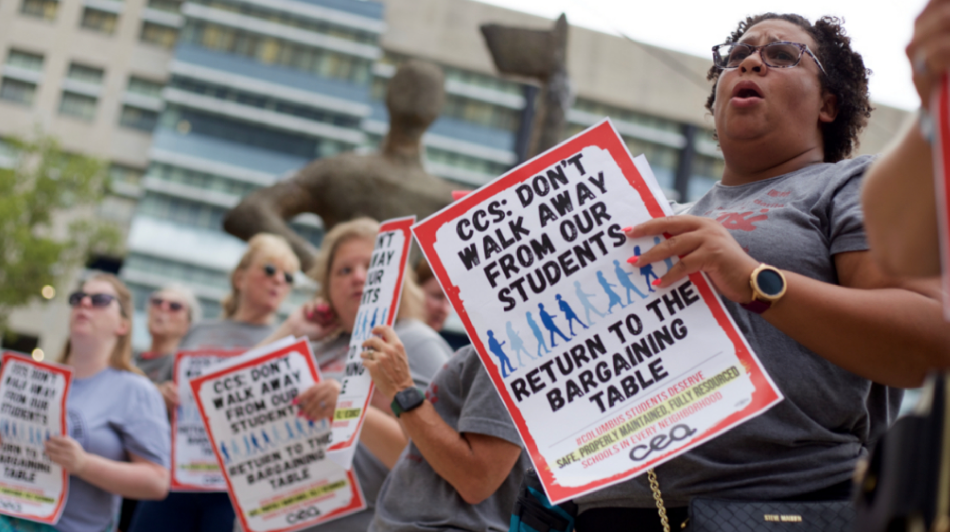 Columbus Teachers' Health Insurance Cut Off - Parents Organize to Fight Trunacy Charges - Lordstown Area Teachers to Strike Next Week